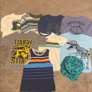 Lot of 8 3T long sleeve, short sleeve & tanks.